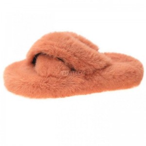 Summer Fluffy Raccoon Fur Slippers Shoes Women Real Fox Fur Flip Flop Flat Furry Fur Slides Outdoor Sandals 